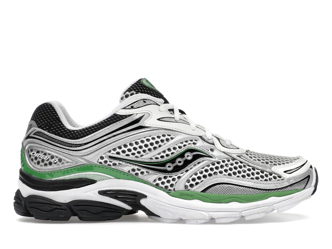 Vue 1 de Saucony ProGrid Omni 9 Silver Green