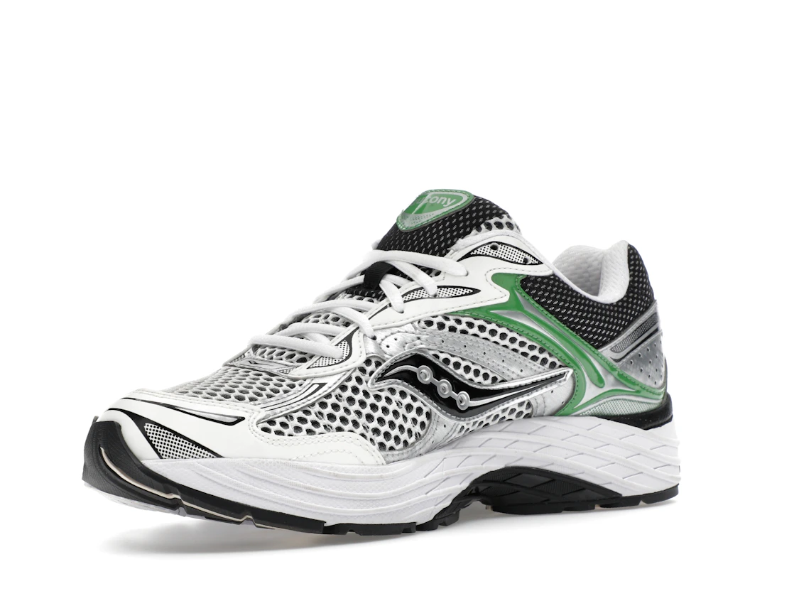 Vue 15 de Saucony ProGrid Omni 9 Silver Green