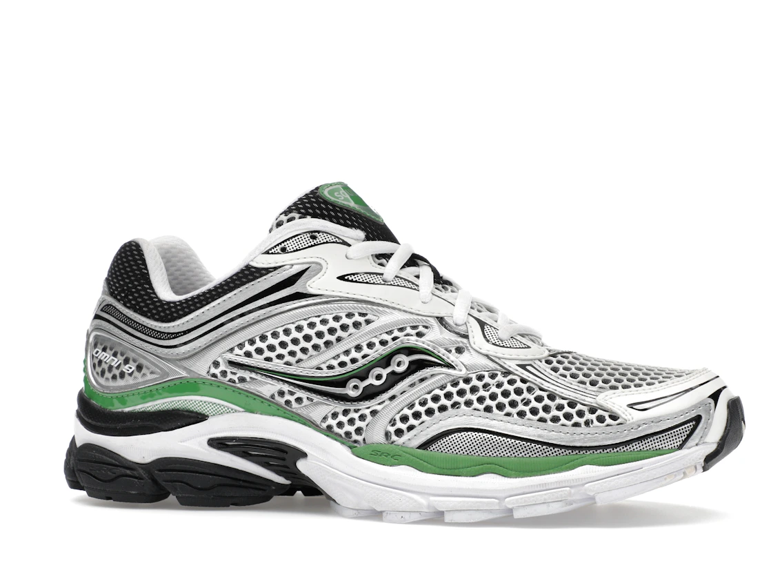 Vue 3 de Saucony ProGrid Omni 9 Silver Green