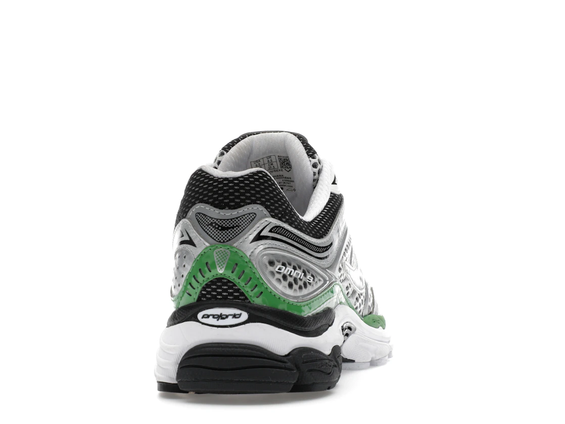 Vue 29 de Saucony ProGrid Omni 9 Silver Green