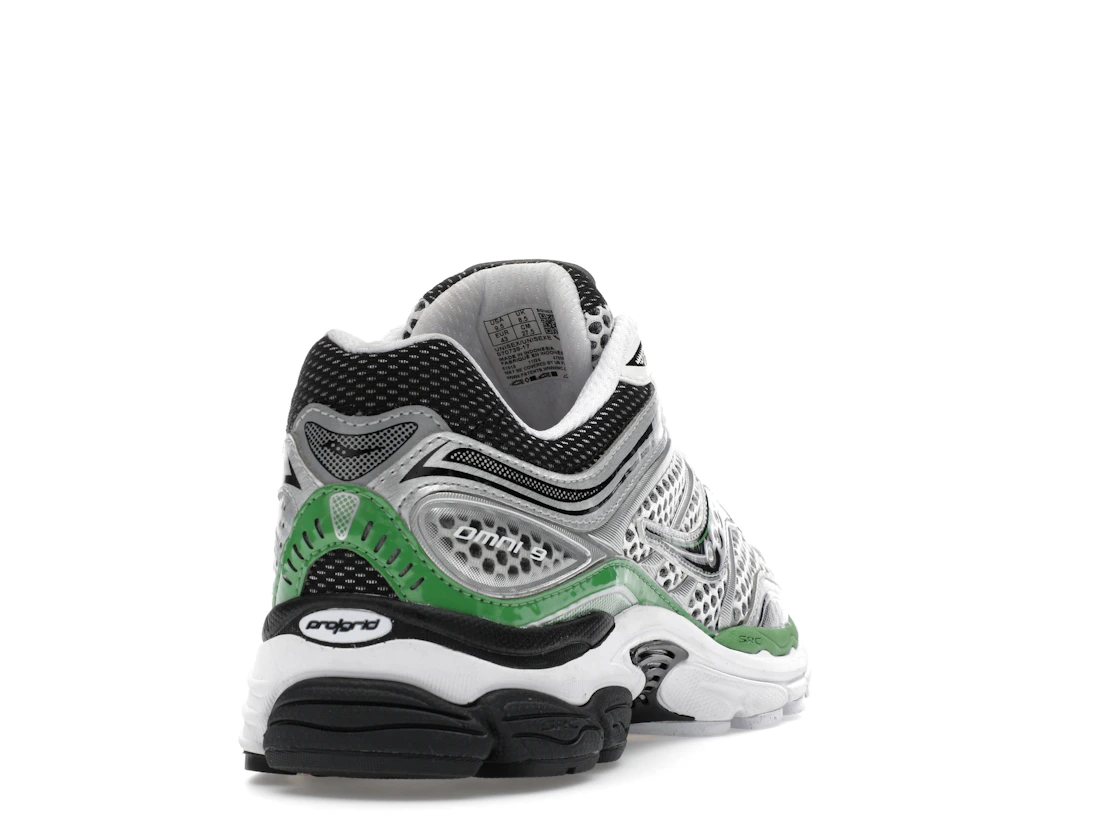 Vue 30 de Saucony ProGrid Omni 9 Silver Green