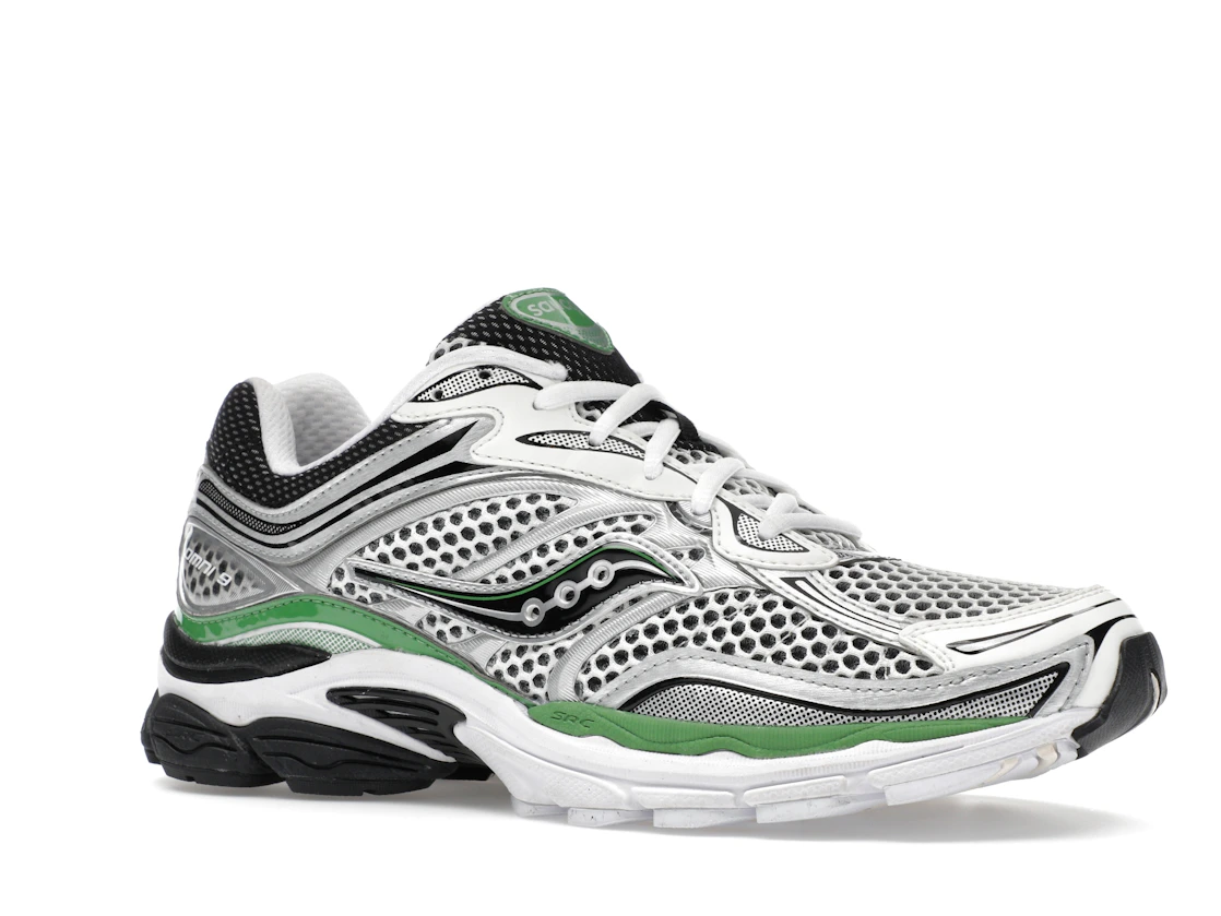 Vue 4 de Saucony ProGrid Omni 9 Silver Green