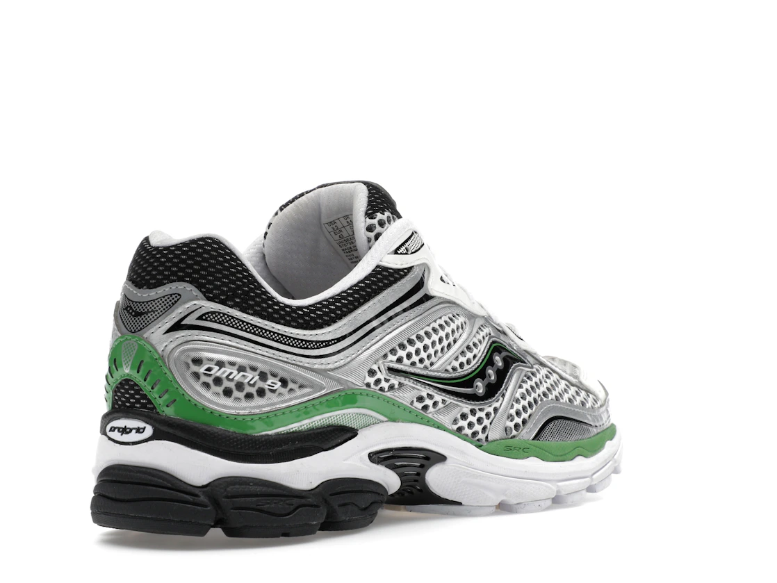 Vue 32 de Saucony ProGrid Omni 9 Silver Green