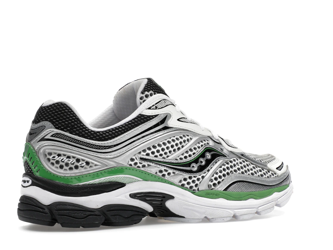 Vue 34 de Saucony ProGrid Omni 9 Silver Green