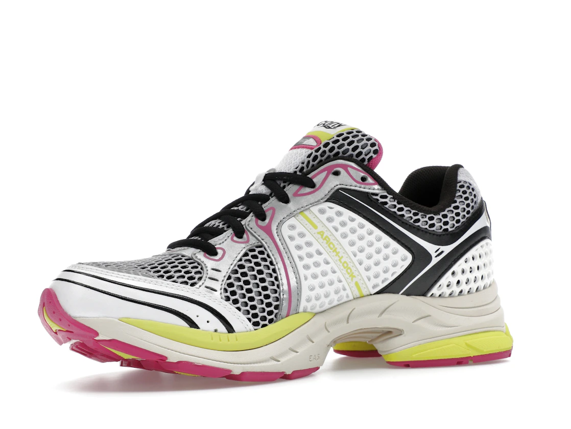 Vue 16 de Saucony ProGrid Triumph 4 White Fluo Pink