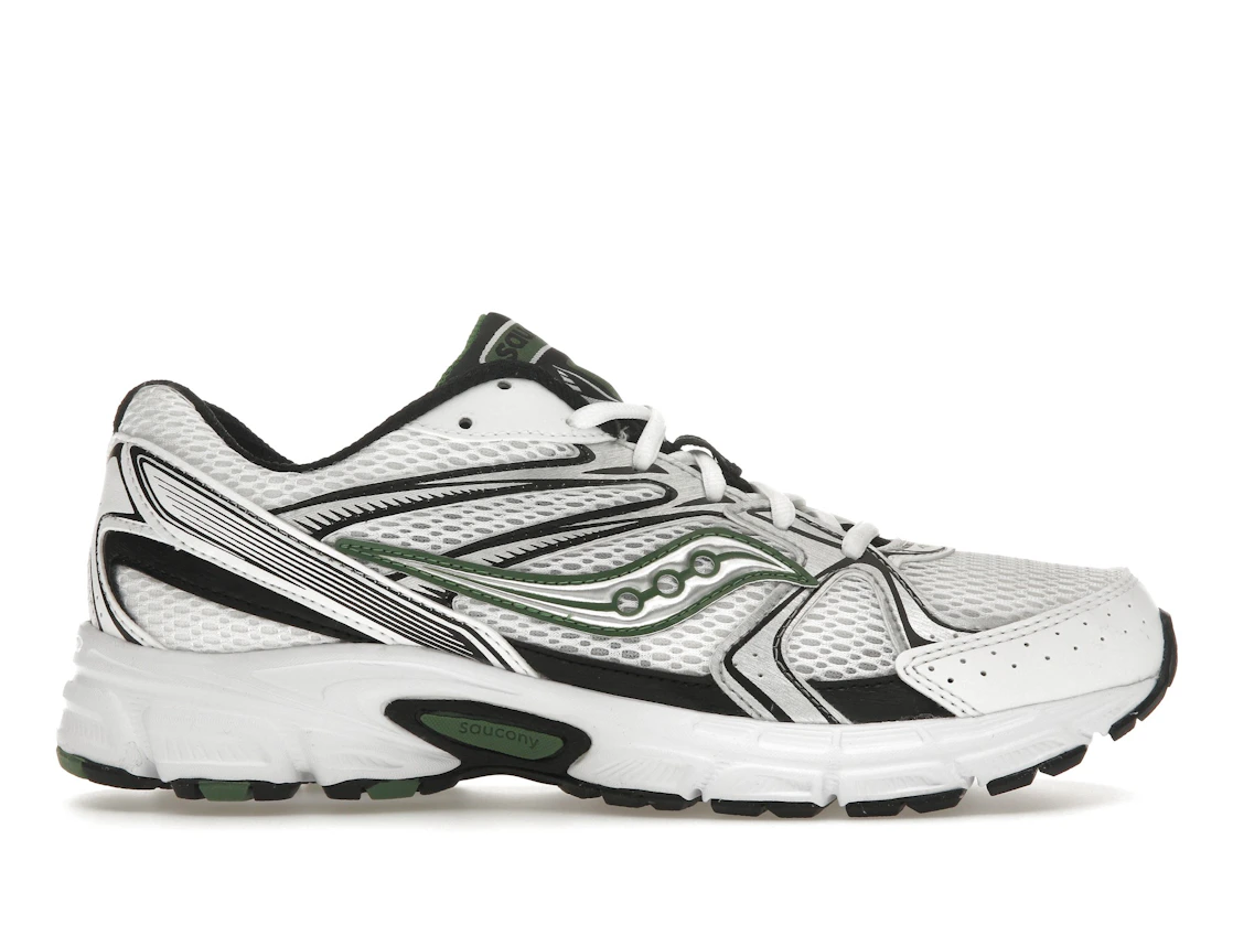 Vue 1 de Saucony Ride Millennium White Green Black