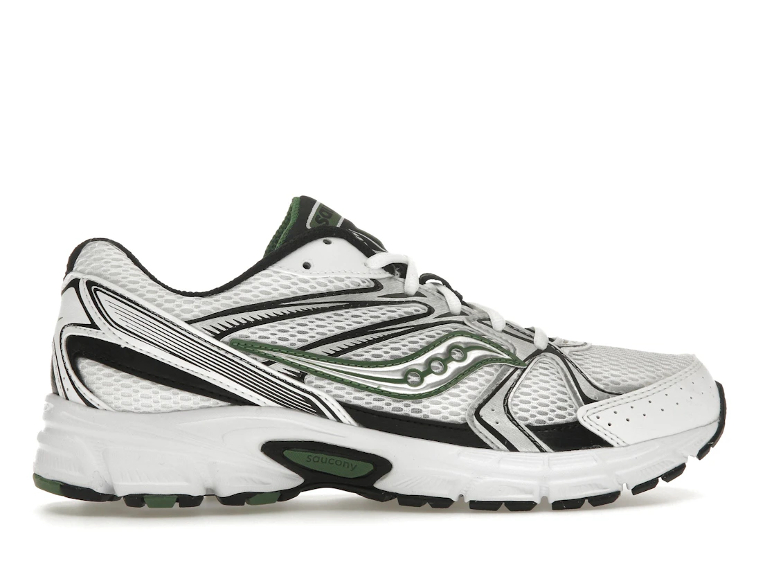 Vue 36 de Saucony Ride Millennium White Green Black