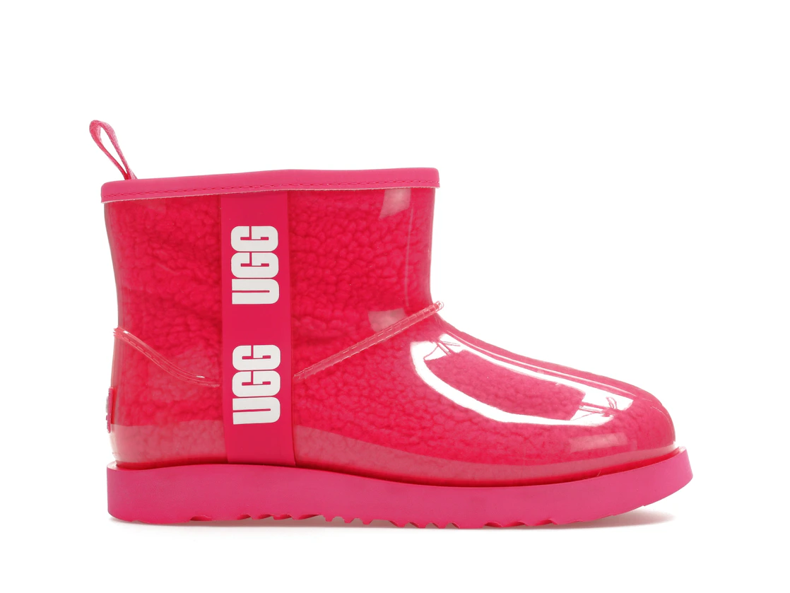 Vue 1 de UGG Classic Clear Mini II Boot Rock Rose (Kids)