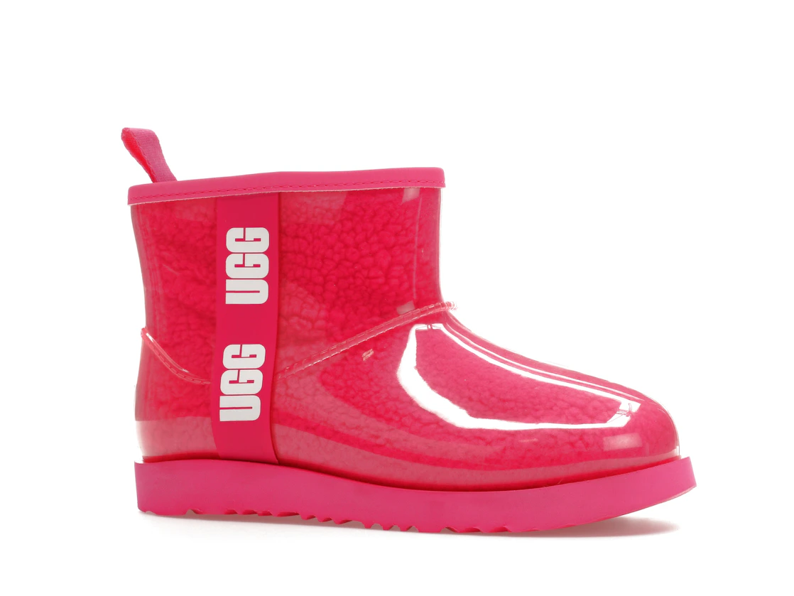Vue 3 de UGG Classic Clear Mini II Boot Rock Rose (Kids)