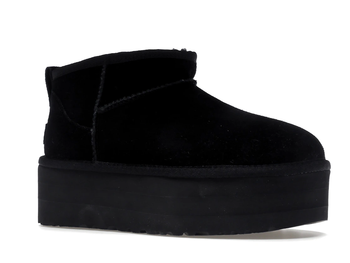 Vue 4 de UGG Classic Ultra Mini Platform Boot Black 
