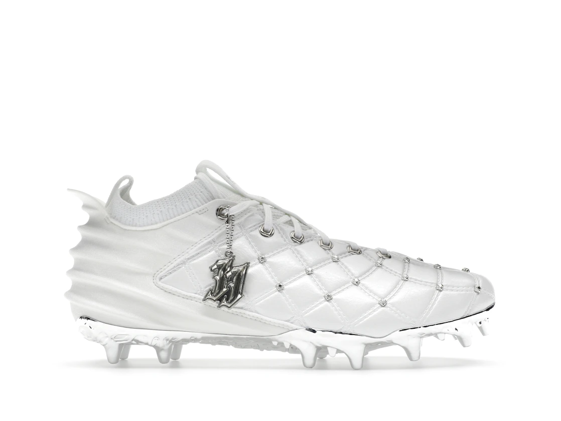 Vue 1 de Under Armour UA Blur Pro Justin Jefferson White Metallic Silver