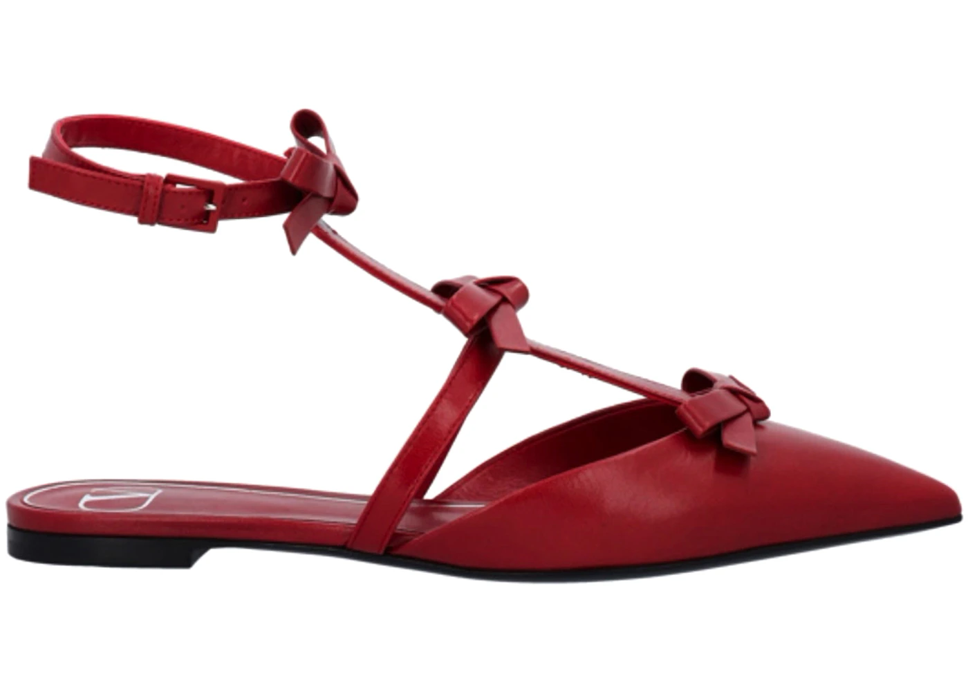 Valentino French Bow Mules Red 
