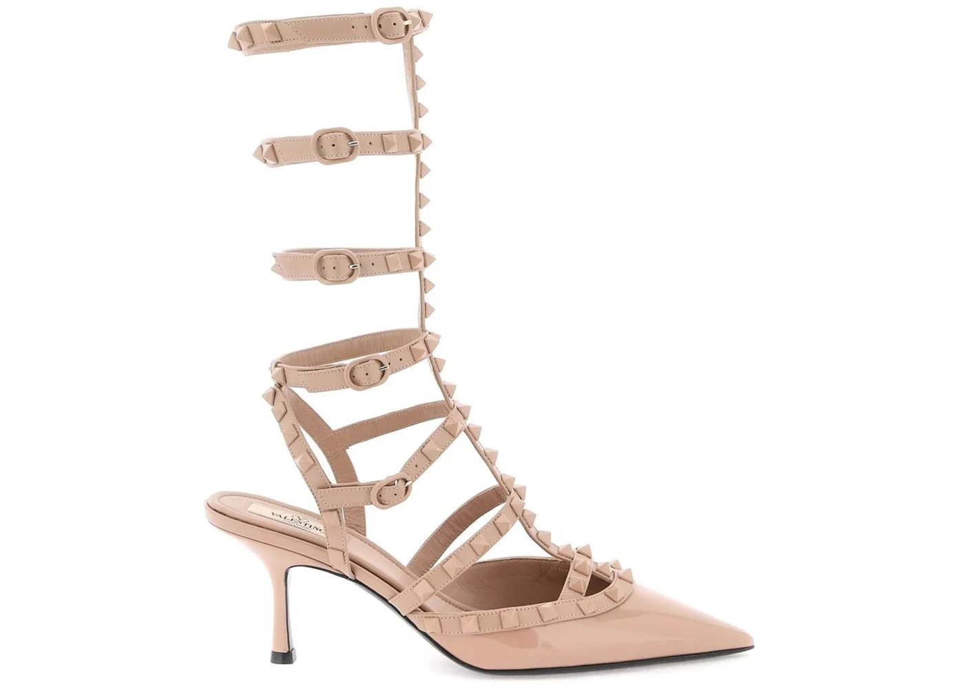 Valentino Garavani Rockstud Pointed Toe Pumps Pink 