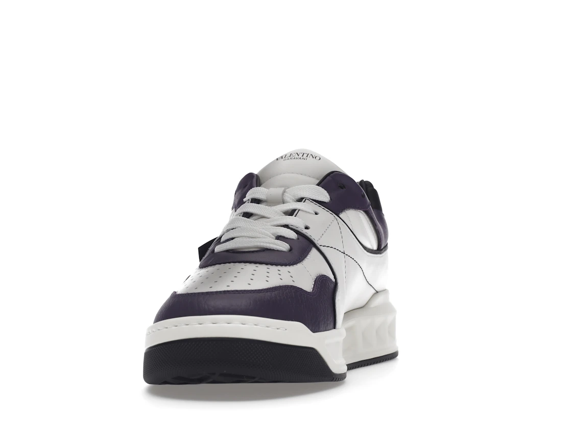Vue 12 de Valentino One Stud Low-Top White Purple Black