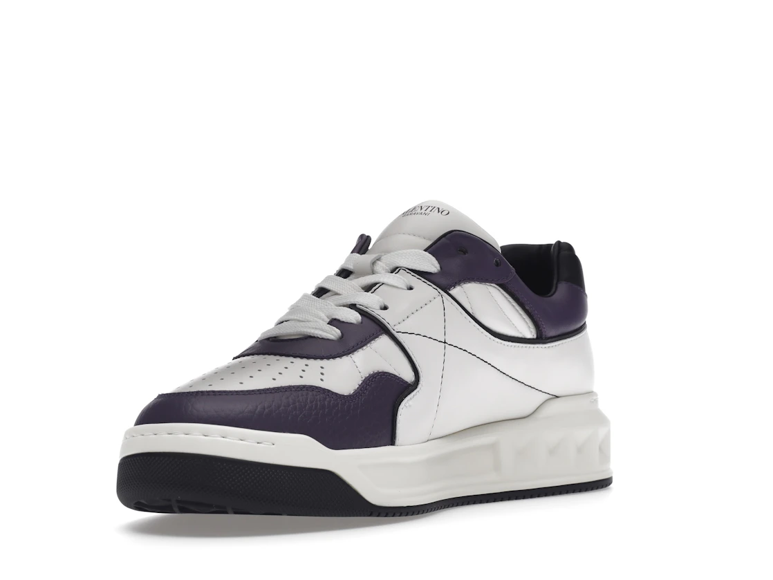 Vue 14 de Valentino One Stud Low-Top White Purple Black