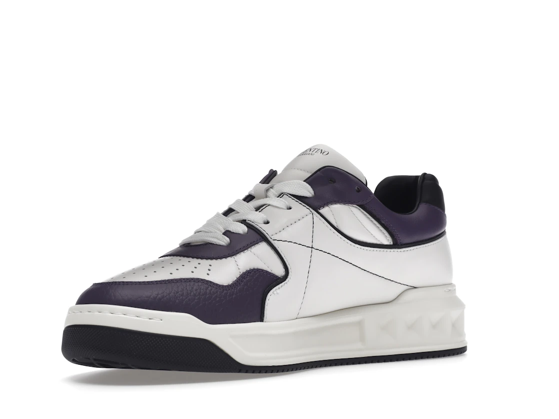 Vue 15 de Valentino One Stud Low-Top White Purple Black