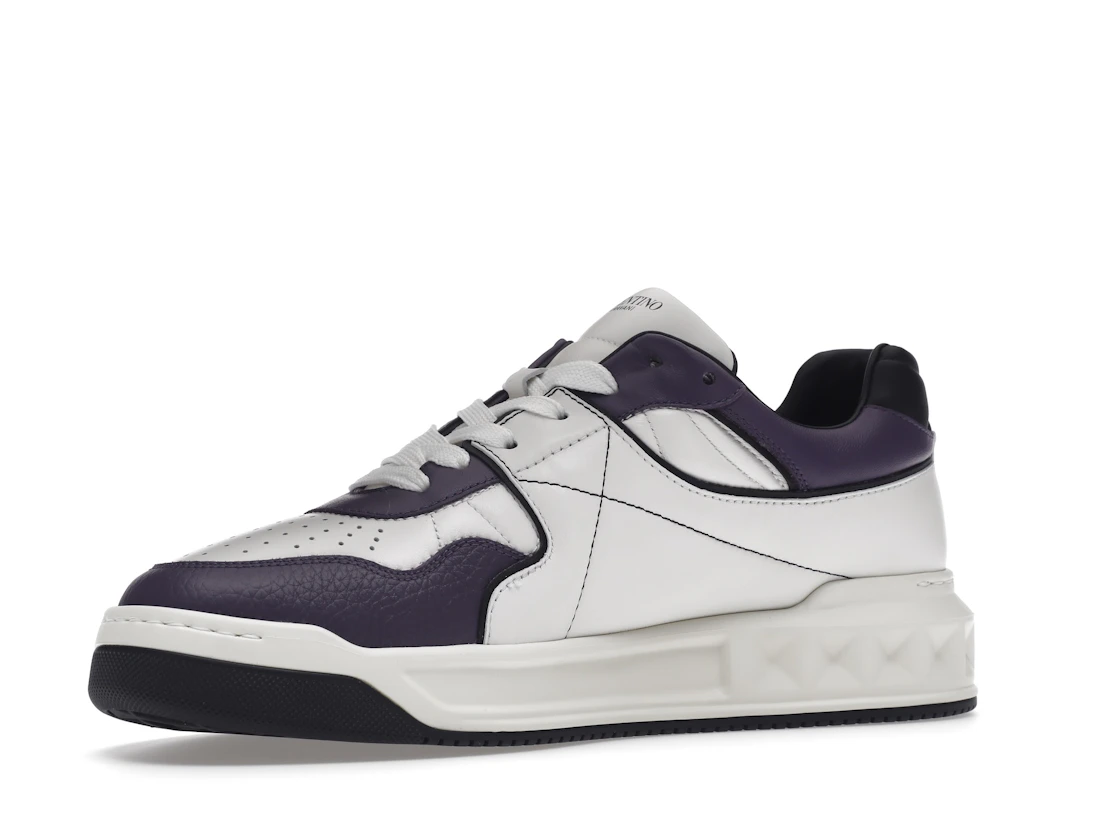 Vue 16 de Valentino One Stud Low-Top White Purple Black