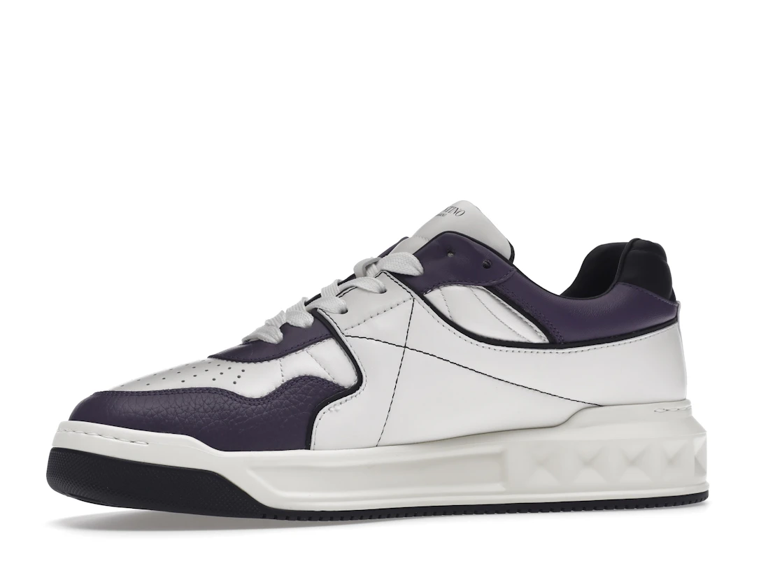 Vue 17 de Valentino One Stud Low-Top White Purple Black