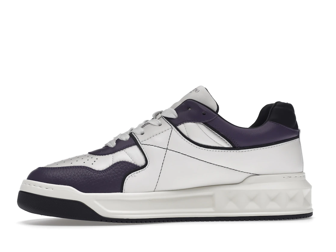 Vue 18 de Valentino One Stud Low-Top White Purple Black