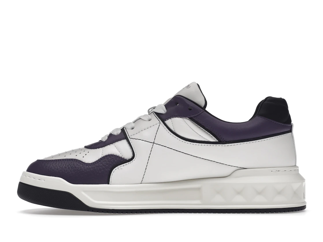 Vue 19 de Valentino One Stud Low-Top White Purple Black