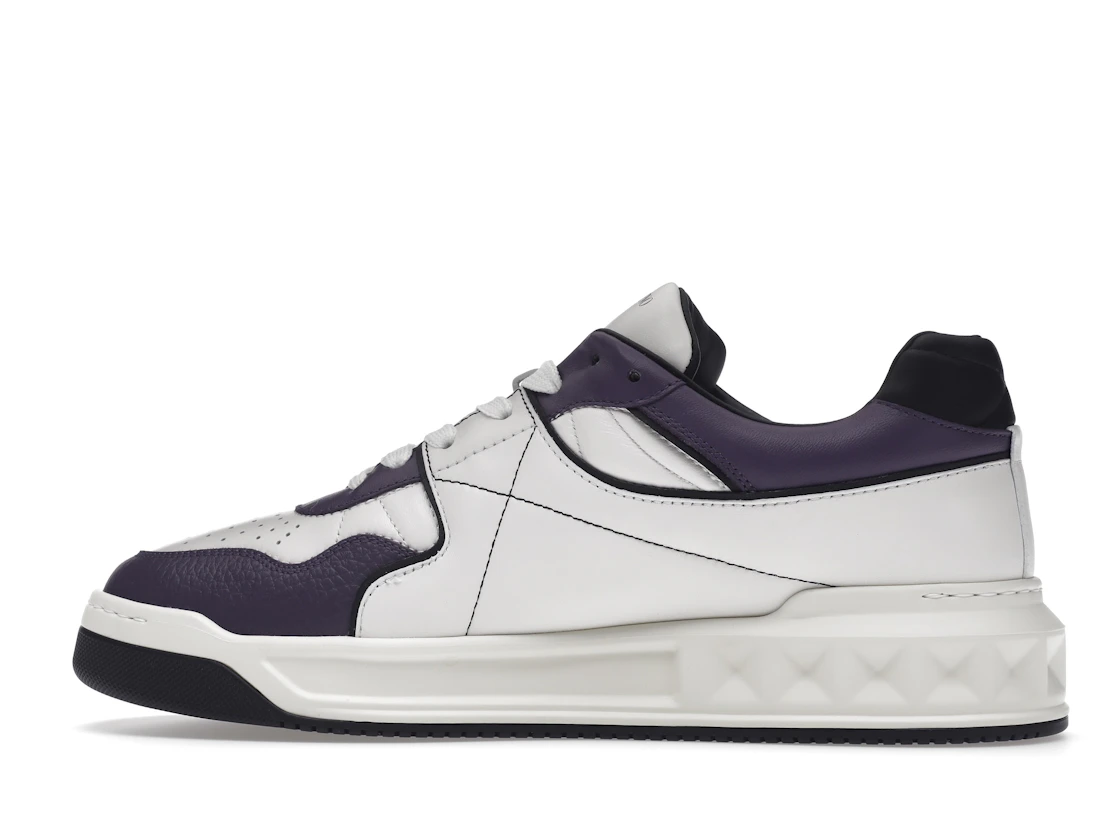 Vue 20 de Valentino One Stud Low-Top White Purple Black