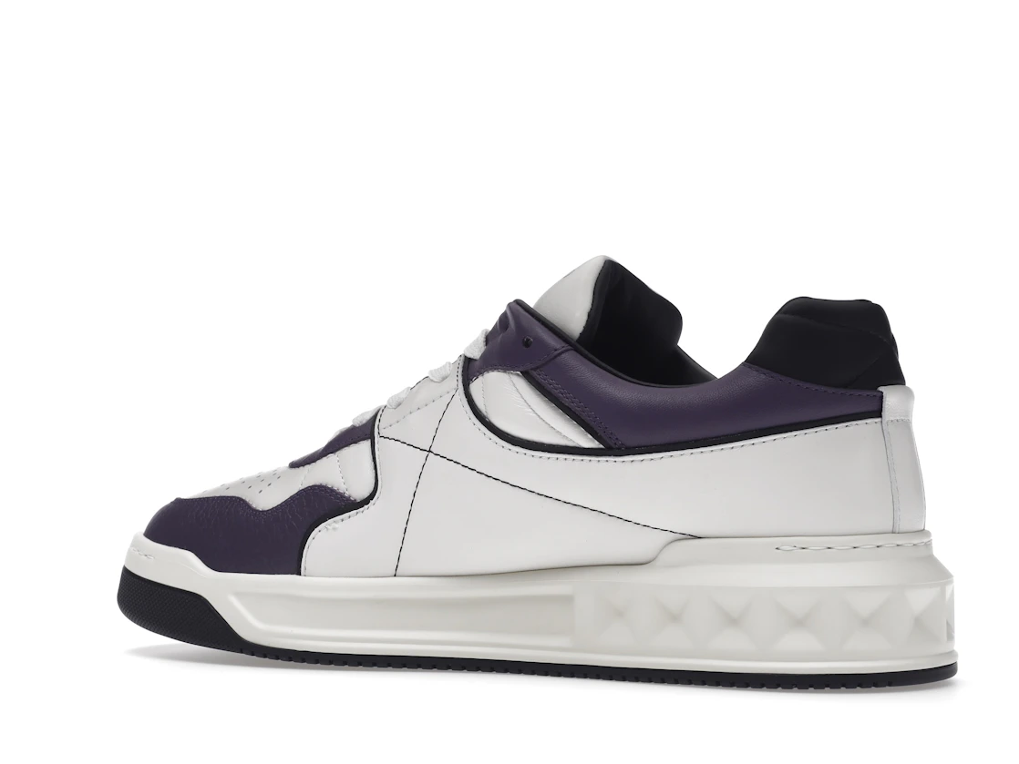 Vue 22 de Valentino One Stud Low-Top White Purple Black