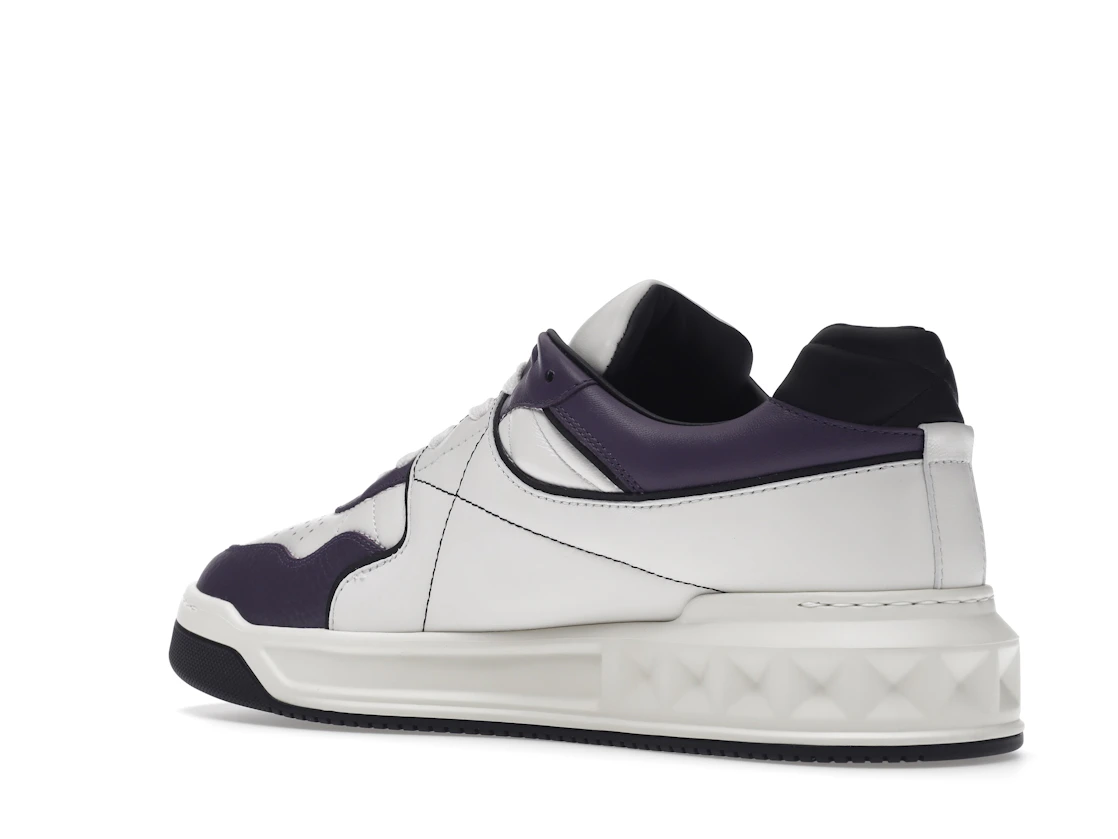 Vue 23 de Valentino One Stud Low-Top White Purple Black