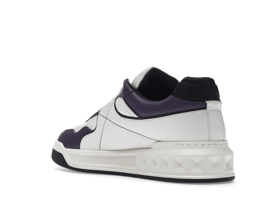 Vue 24 de Valentino One Stud Low-Top White Purple Black
