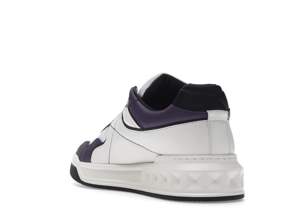Vue 25 de Valentino One Stud Low-Top White Purple Black