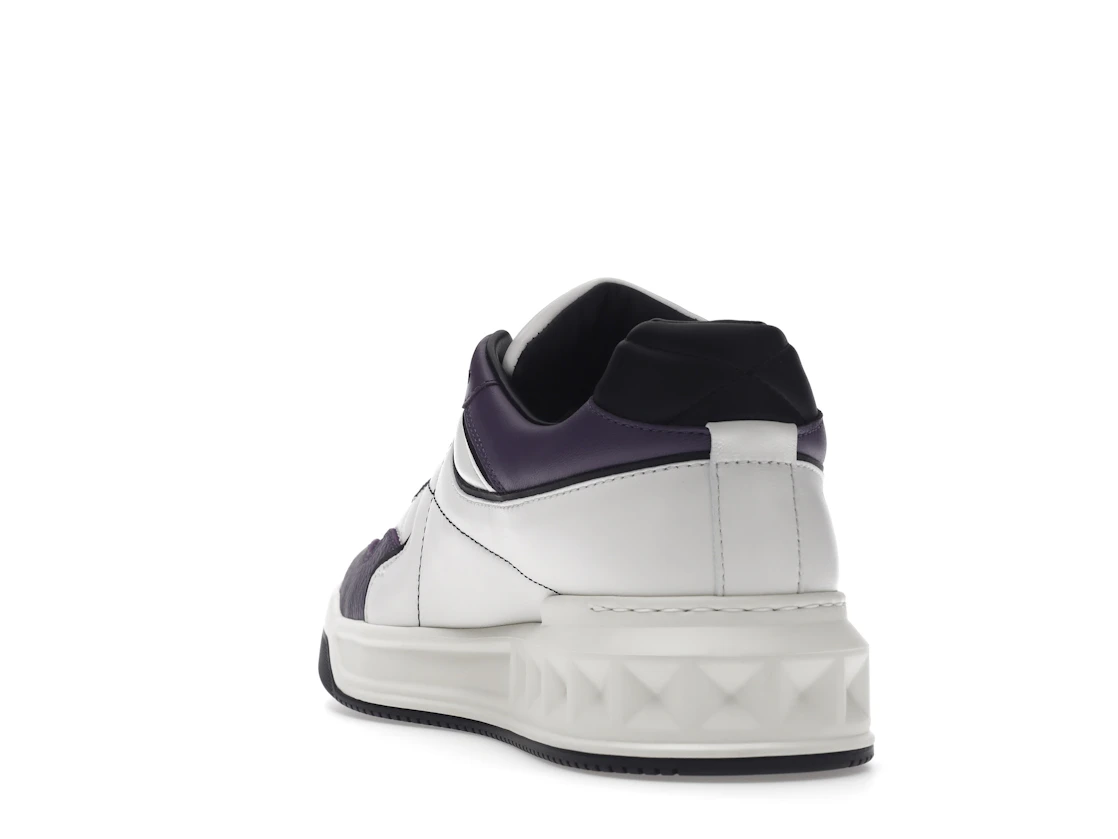 Vue 26 de Valentino One Stud Low-Top White Purple Black