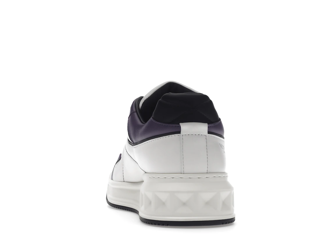 Vue 27 de Valentino One Stud Low-Top White Purple Black