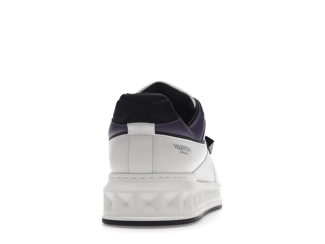 Vue 29 de Valentino One Stud Low-Top White Purple Black