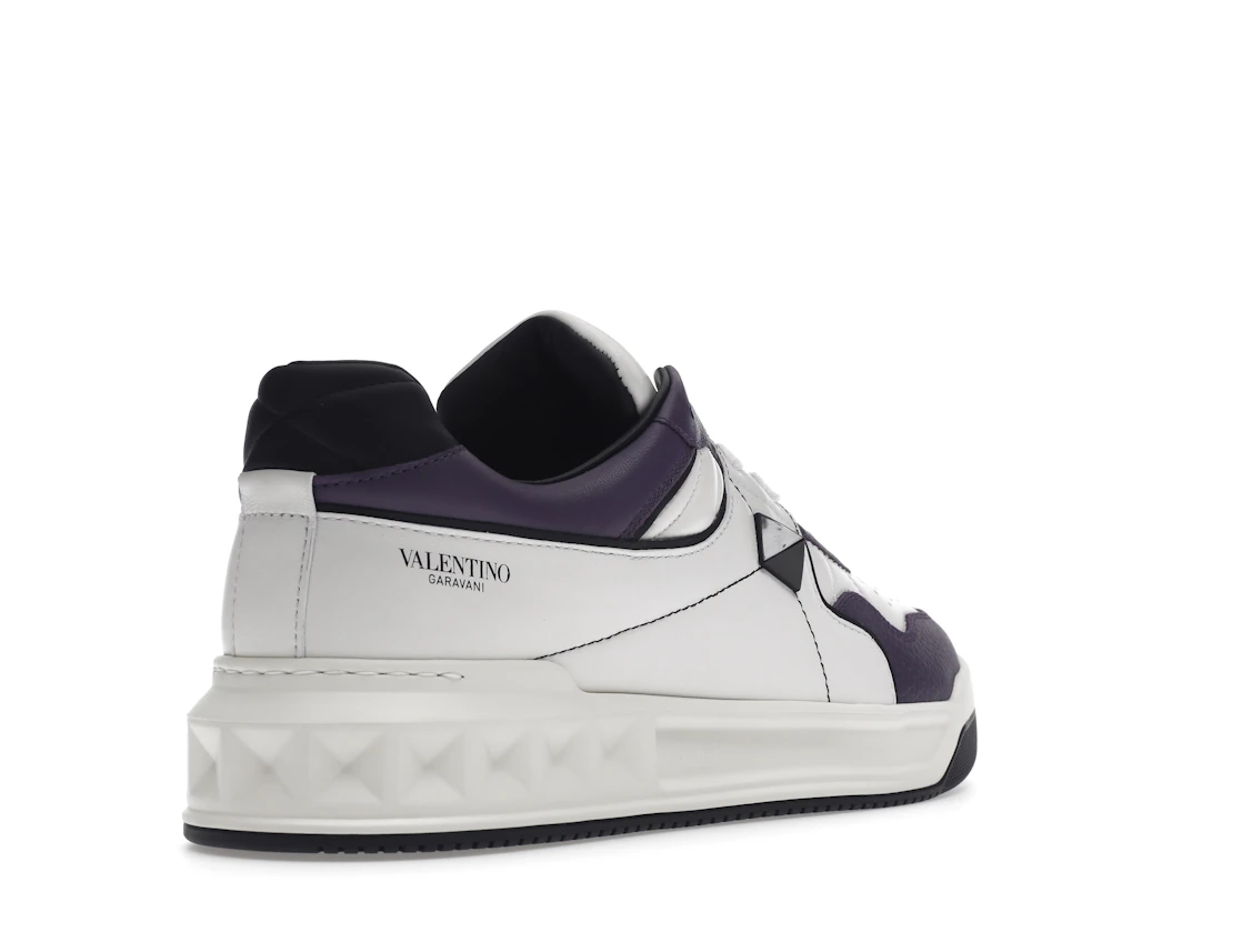 Vue 32 de Valentino One Stud Low-Top White Purple Black