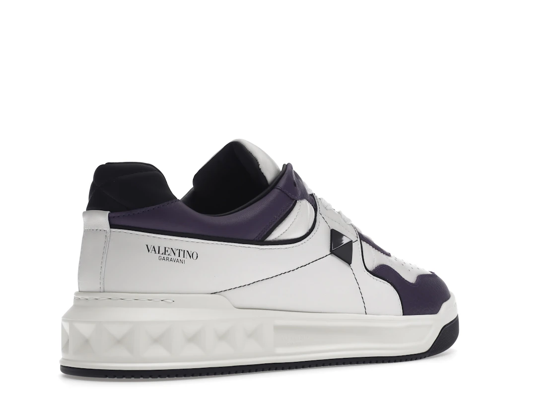 Vue 33 de Valentino One Stud Low-Top White Purple Black