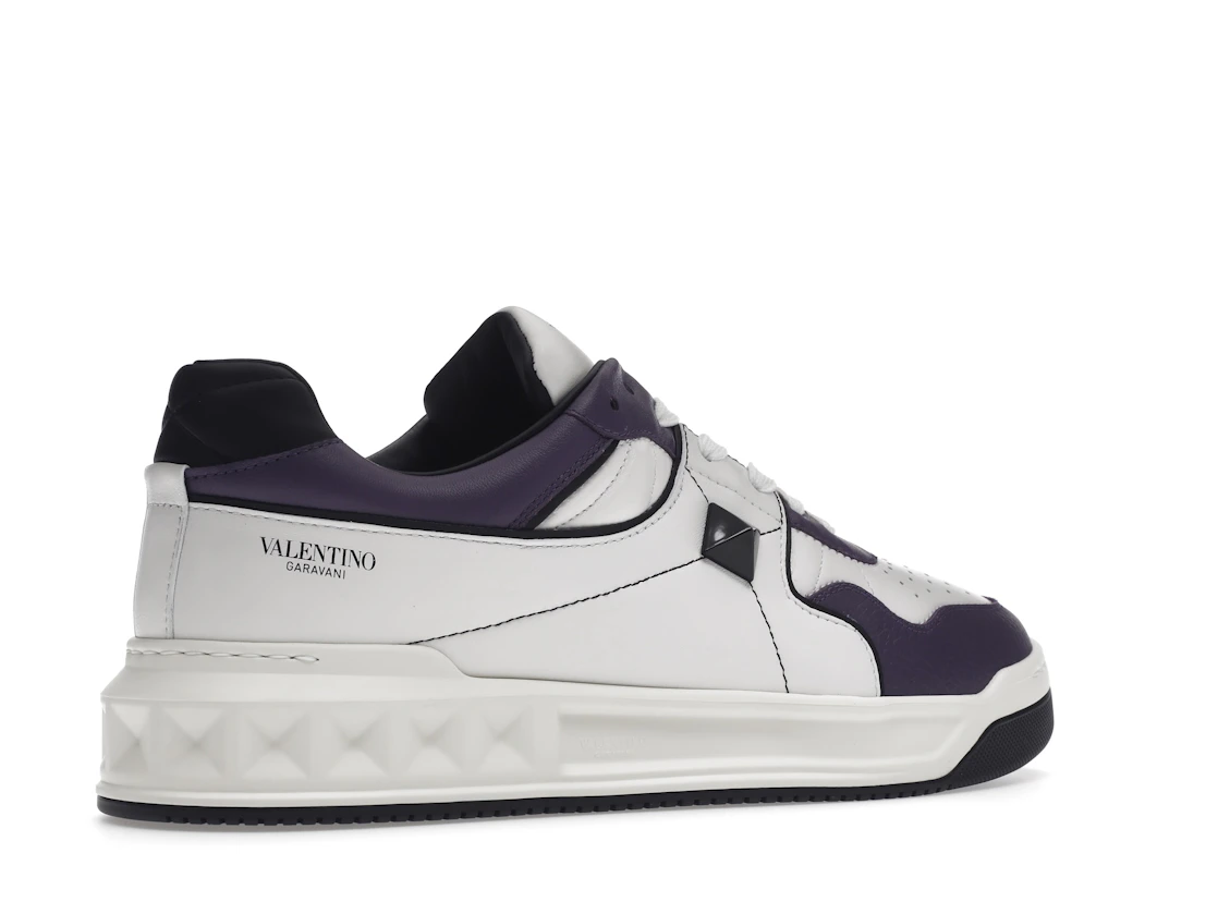 Vue 34 de Valentino One Stud Low-Top White Purple Black