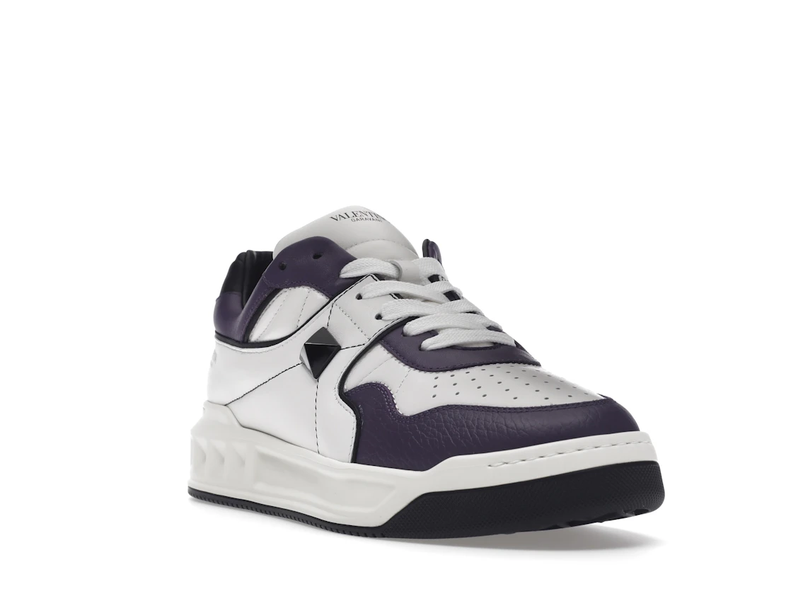 Vue 7 de Valentino One Stud Low-Top White Purple Black
