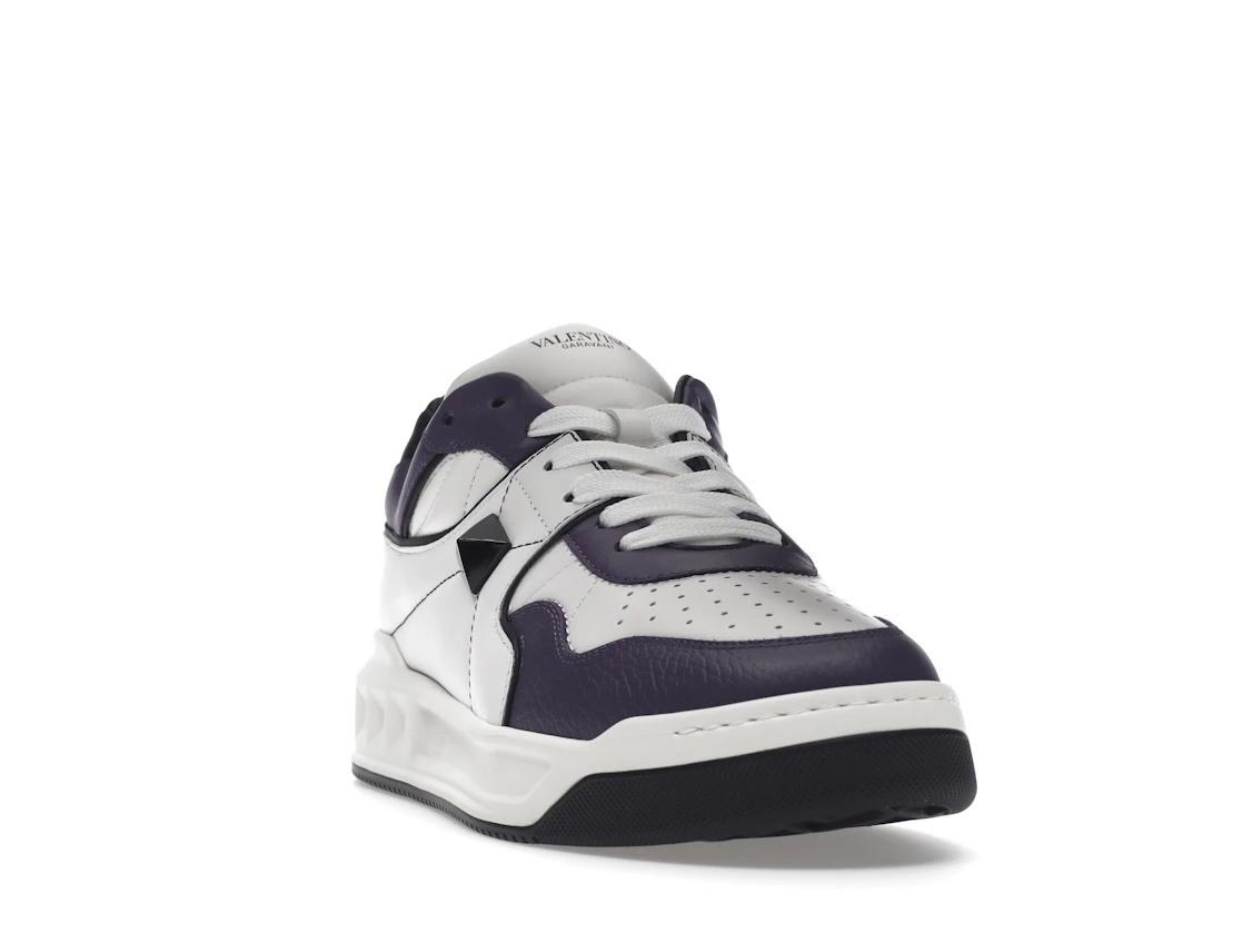 Vue 8 de Valentino One Stud Low-Top White Purple Black