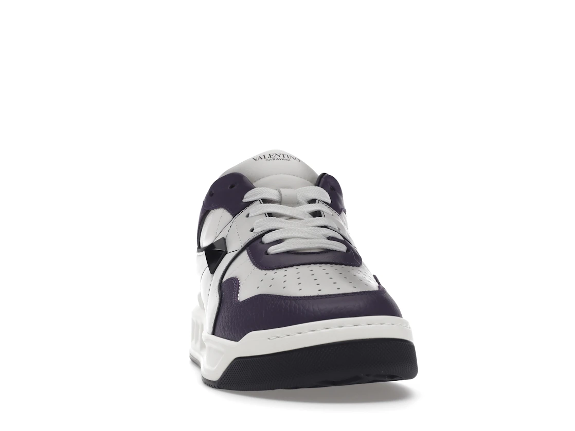 Vue 9 de Valentino One Stud Low-Top White Purple Black