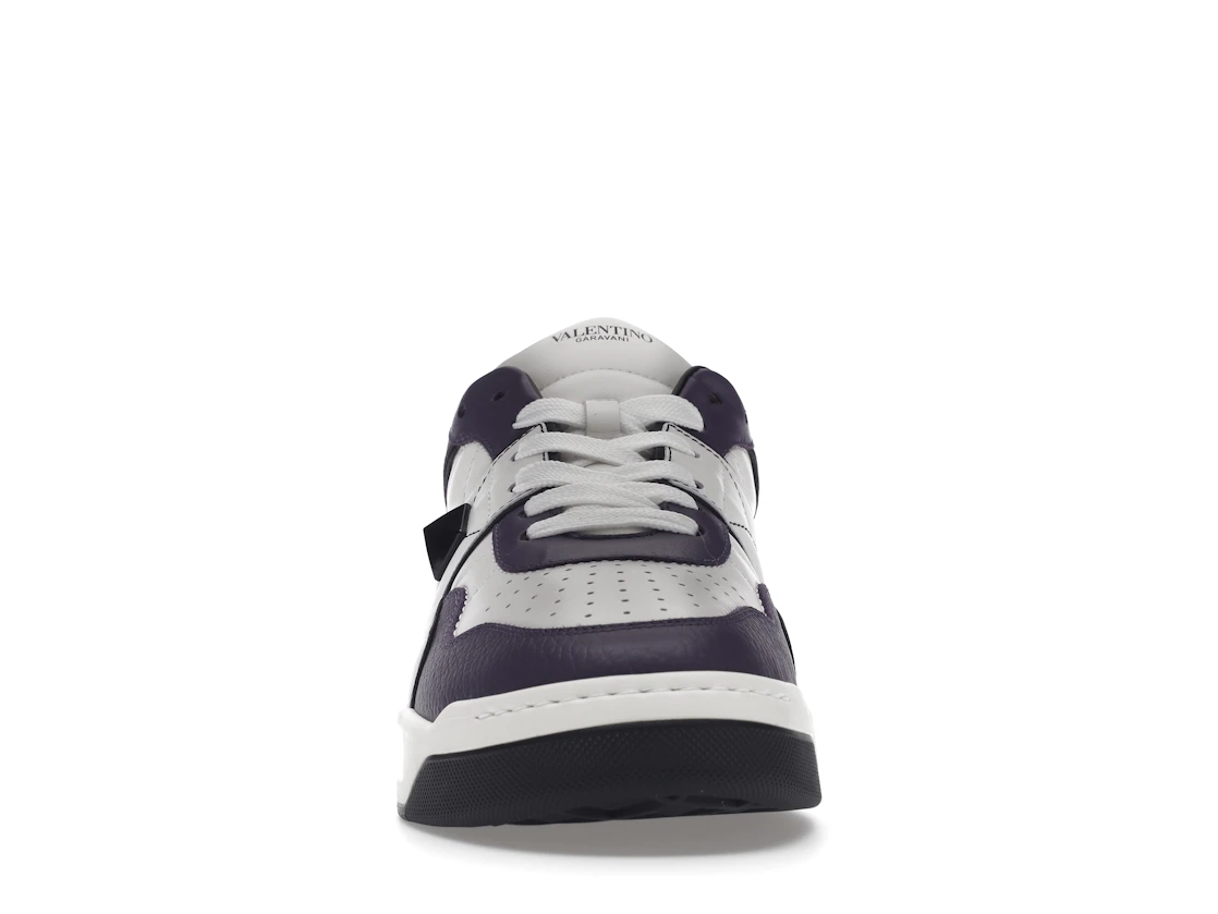 Vue 10 de Valentino One Stud Low-Top White Purple Black