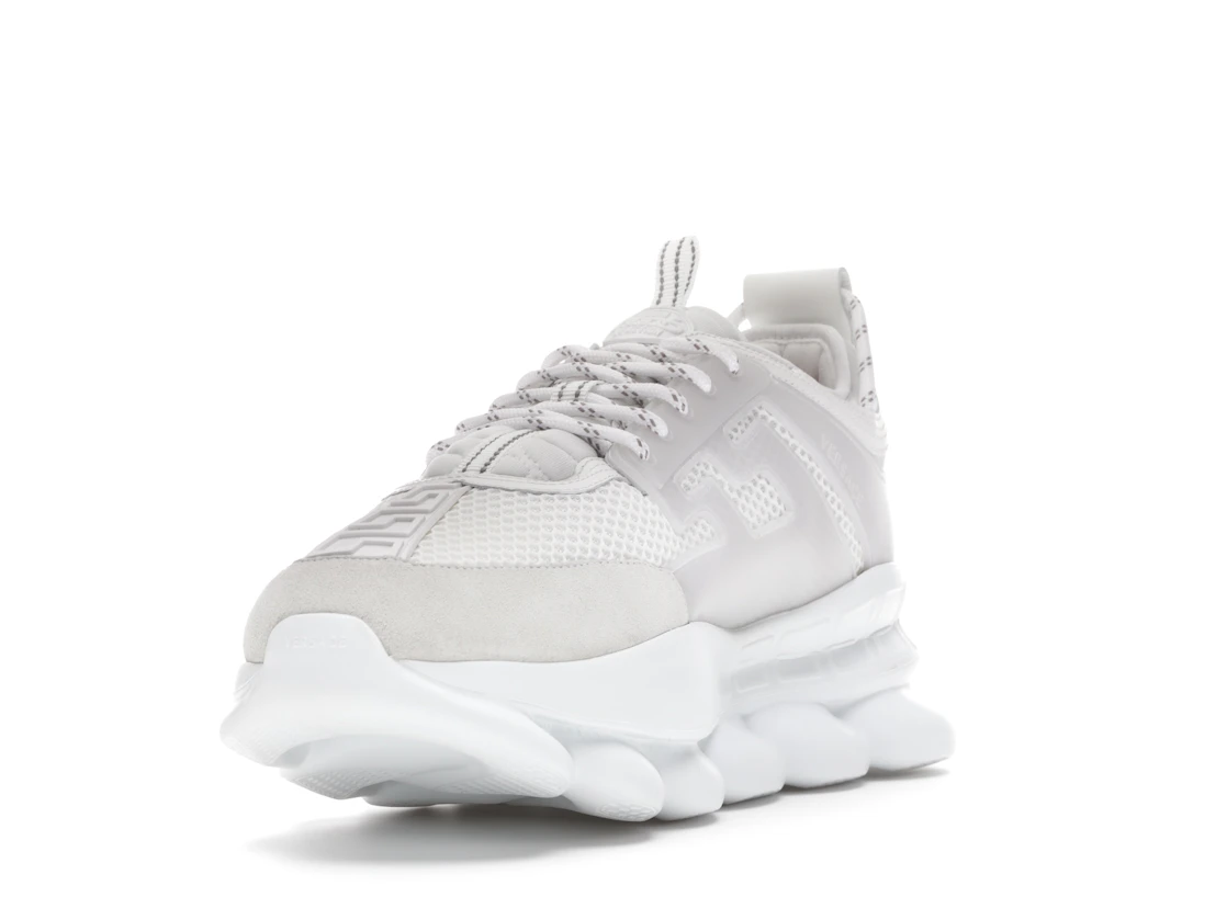 Vue 13 de Versace Chain Reaction White Mesh Rubber Suede