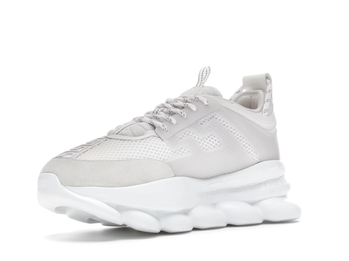 Vue 15 de Versace Chain Reaction White Mesh Rubber Suede