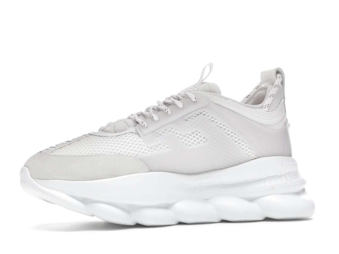 Vue 17 de Versace Chain Reaction White Mesh Rubber Suede