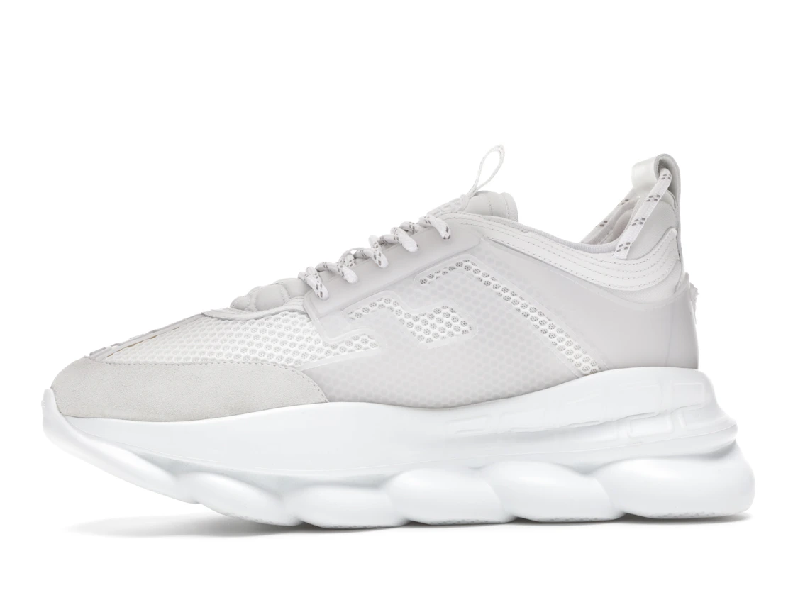 Vue 18 de Versace Chain Reaction White Mesh Rubber Suede