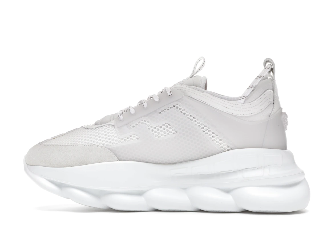 Vue 20 de Versace Chain Reaction White Mesh Rubber Suede