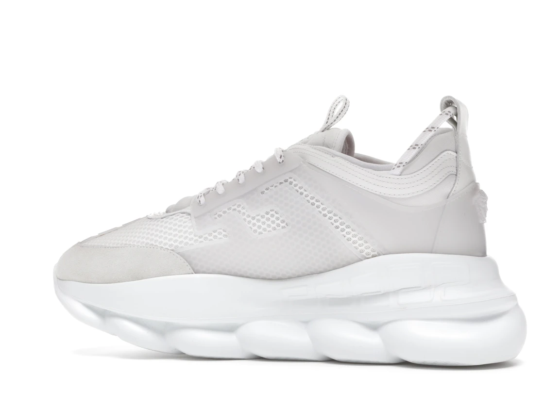 Vue 21 de Versace Chain Reaction White Mesh Rubber Suede