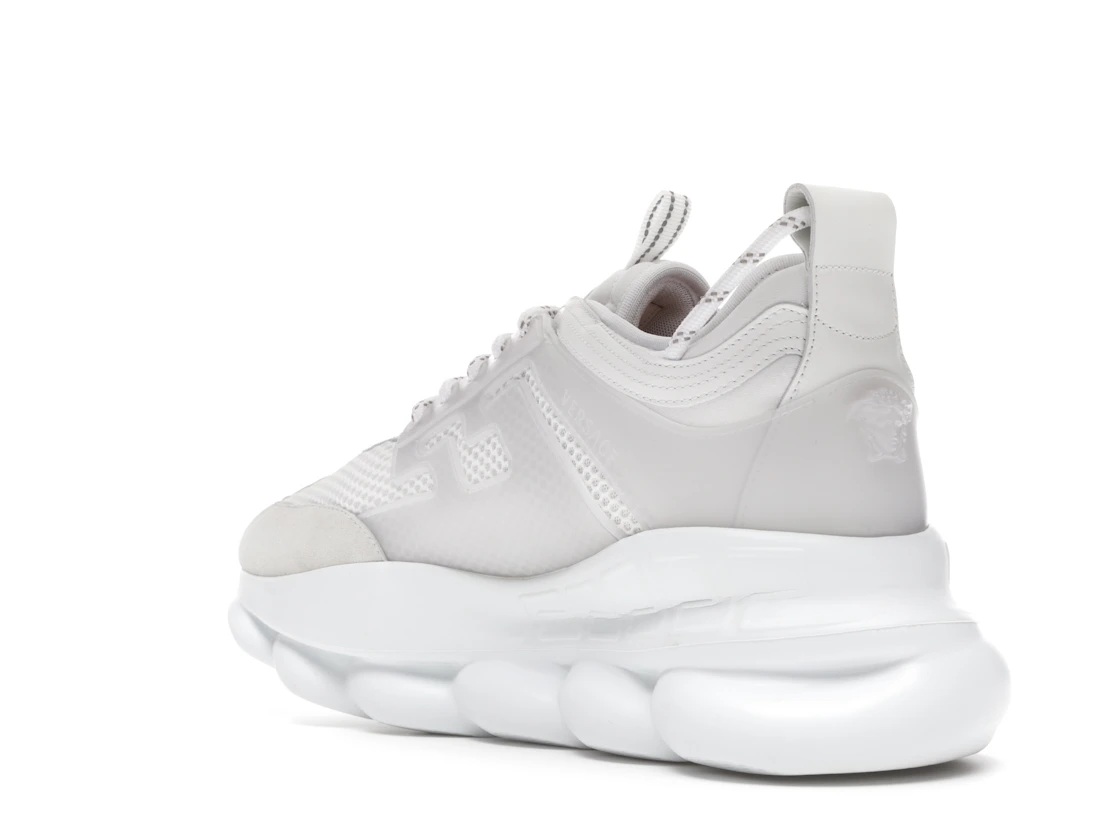 Vue 24 de Versace Chain Reaction White Mesh Rubber Suede