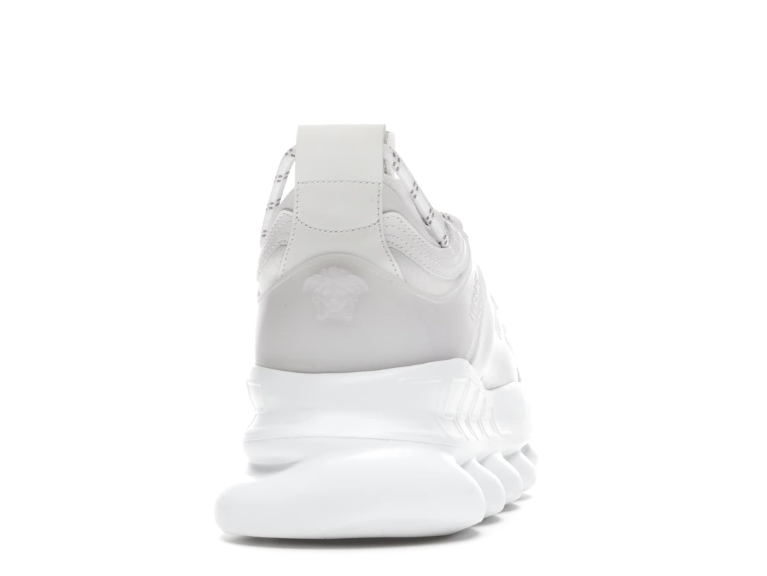 Vue 29 de Versace Chain Reaction White Mesh Rubber Suede