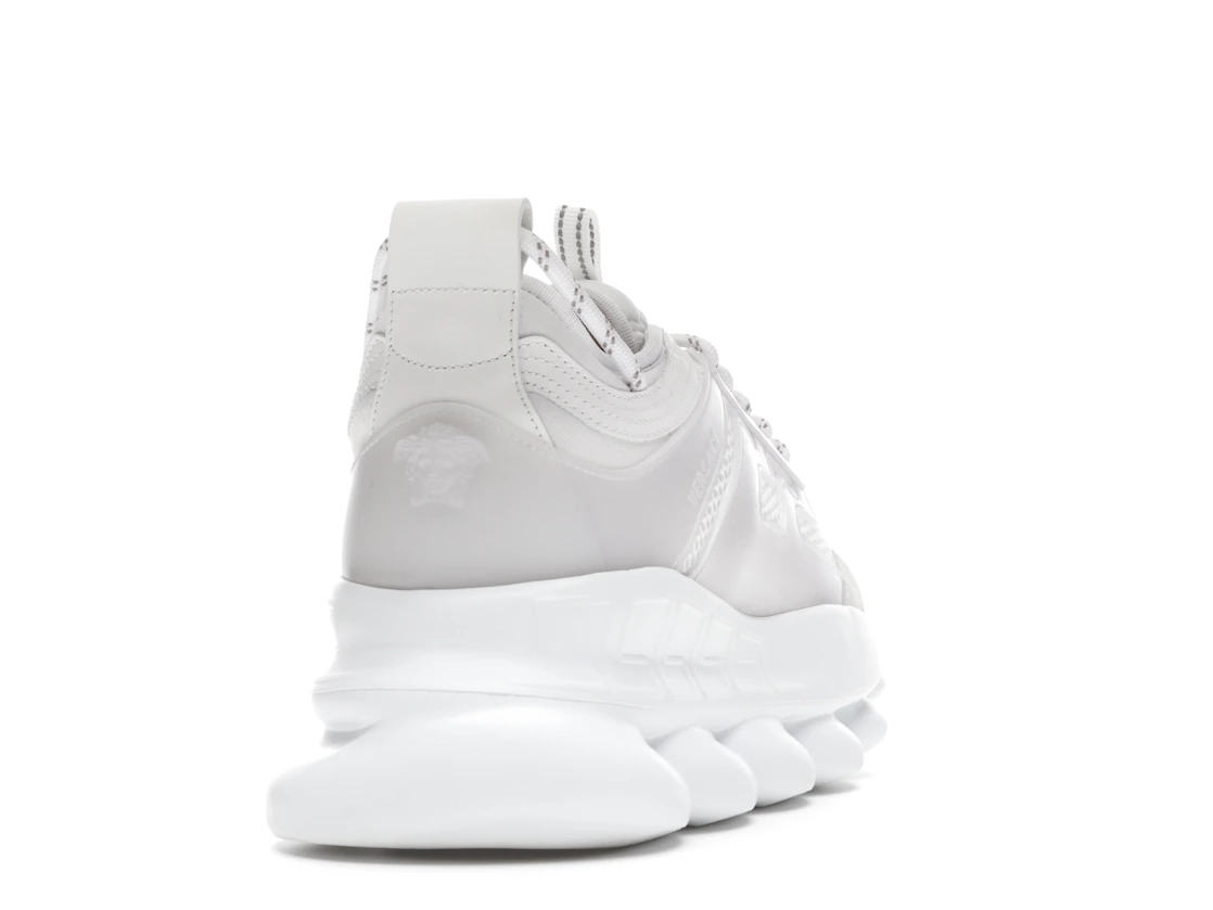Vue 30 de Versace Chain Reaction White Mesh Rubber Suede