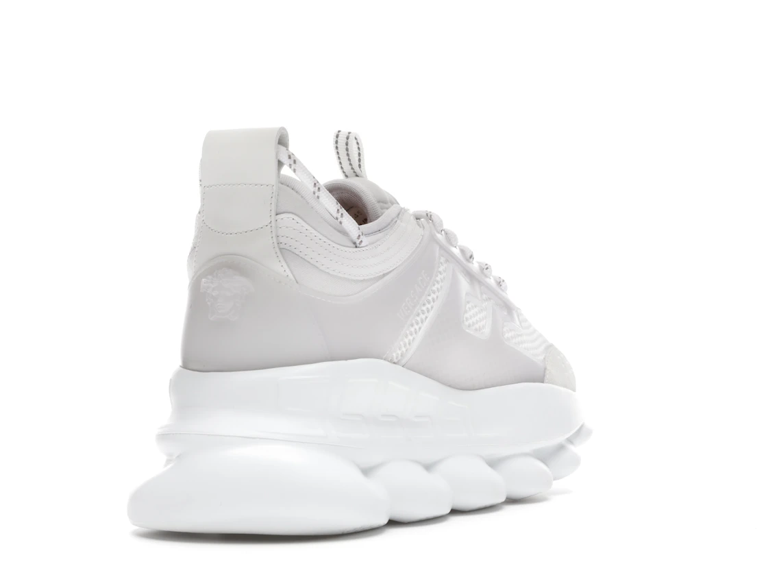 Vue 31 de Versace Chain Reaction White Mesh Rubber Suede
