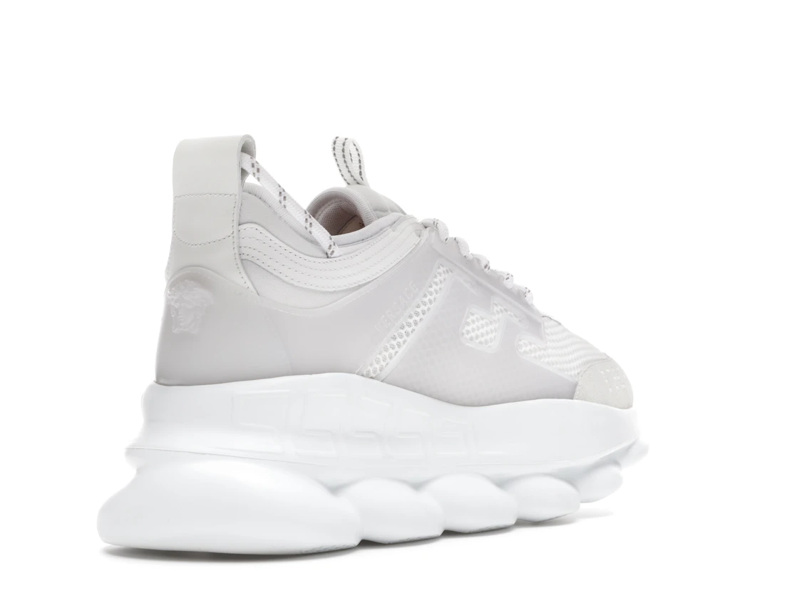 Vue 32 de Versace Chain Reaction White Mesh Rubber Suede